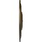 Ekena Millwork Traditional Ceiling Medallion (Fits Canopies up to 8 1/4"), Hand-Painted Brass, 31 1/2"OD x 2 1/2"P CM31TRBRS - alternate 3